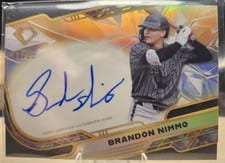 2025 Topps Diamond Icons Icons Chrome Autographs Brandon Nimmo #ACC-BN card