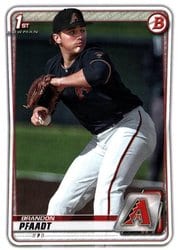 2020 Bowman Draft Base Set Brandon Pfaadt #BD-171 card