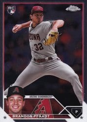 2023 Topps Chrome Update Base Set Brandon Pfaadt #USC156 card