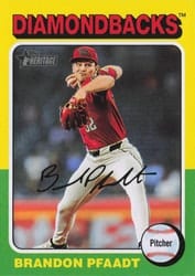 2024 Topps Heritage Base Set Brandon Pfaadt #656 card