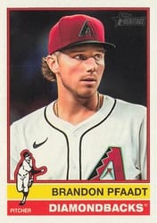 2025 Topps Heritage Base Set Brandon Pfaadt #624 card