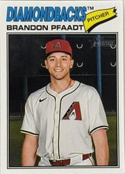 2026 Topps Heritage Base Set Brandon Pfaadt #126 card