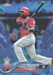 2018 Topps Chrome Sapphire Edition Base Set Brandon Phillips #87 card