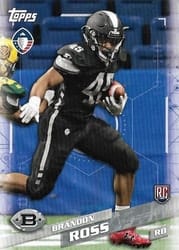 2019 Topps AAF Base Set Brandon Ross #102 card