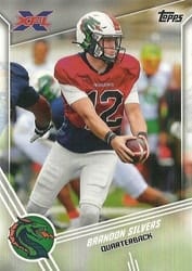 2020 Topps XFL Base Set Brandon Silvers #17 card