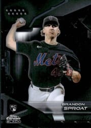 2026 Topps Chrome Black Base Set Brandon Sproat #74 card