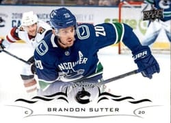 2018-19 Upper Deck Base Set Brandon Sutter #423 card