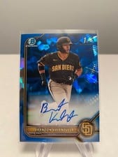 2022 Bowman Sapphire Edition Autographs Brandon Valenzuela #BSPA-BV card
