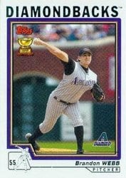2004 Topps Base Set Brandon Webb #502 card