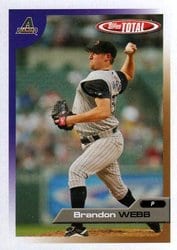 2005 Topps Total Base Set Brandon Webb #144 card