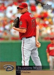2009 Upper Deck Base Set Brandon Webb #3 card