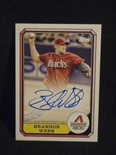 2025 Topps Archives 1987 Topps Boardwalk and Baseball Autographs Brandon Webb #87BBA-BW card