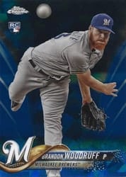 2018 Topps Chrome Sapphire Edition Base Set Brandon Woodruff #179 card