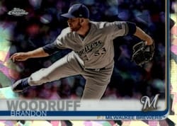2019 Topps Chrome Sapphire Edition Base Set Brandon Woodruff #687 card