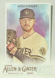 2020 Topps Allen & Ginter Base Set Brandon Woodruff #244 card