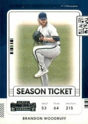 2021 Panini Contenders Base Set Brandon Woodruff #36 card