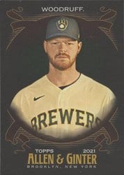 2021 Topps Allen & Ginter X Base Set Brandon Woodruff #336 card