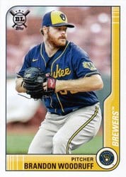 2021 Topps Big League Base Set Brandon Woodruff #62 card