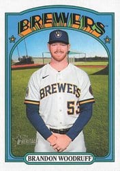 2021 Topps Heritage Base Set Brandon Woodruff #723 card