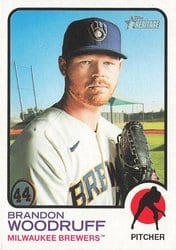 2022 Topps Heritage Base Set Brandon Woodruff #353 card
