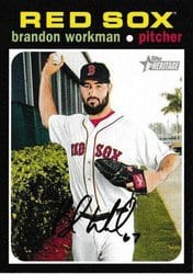 2020 Topps Heritage Base Set Brandon Workman #297 card