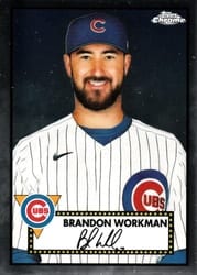 2021 Topps Chrome Platinum Anniversary Base Set Brandon Workman #449 card