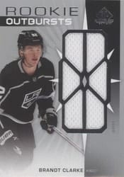 2022-23 SP Game Used Rookie Outbursts Jersey Brandt Clarke #RO-BC card