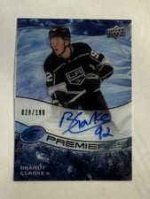 2022-23 Upper Deck Ice Ice Premieres Autographs Brandt Clarke #IPA-BC card