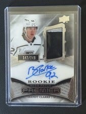2022-23 Upper Deck Premier Acetate Rookie Autograph Patch Brandt Clarke #AR-BC card