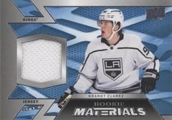 2022-23 Upper Deck Rookie Materials Brandt Clarke #RM-BC card