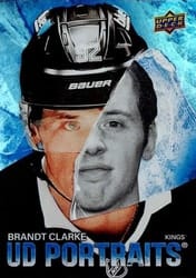 2025-26 Upper Deck UD Portraits Brandt Clarke #P-20 card