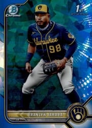 2022 Bowman Sapphire Edition Base Set Branlyn Jaraba #BCP-15 card