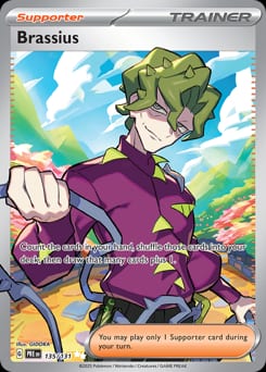 Prismatic Evolutions Brassius #135 card