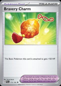 Paldea Evolved Bravery Charm #173 card