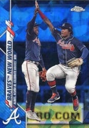 2020 Topps Chrome Sapphire Edition Base Set Braves New World #538 card