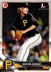 2018 Bowman Draft Base Set Braxton Ashcraft #BD-95 card