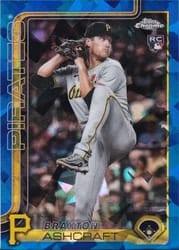 2025 Topps Chrome Update Sapphire Base Set Braxton Ashcraft #USC142 card