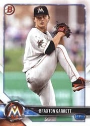 2018 Bowman Prospects Braxton Garrett #BP42 card