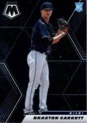 2021 Panini Mosaic Base Set Braxton Garrett #204 card
