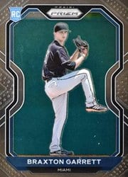 2021 Panini Prizm Base Set Braxton Garrett #121 card