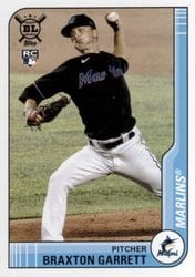 2021 Topps Big League Base Set Braxton Garrett #135 card