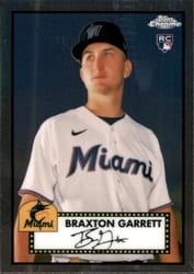 2021 Topps Chrome Platinum Anniversary Base Set Braxton Garrett #49 card