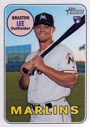 2018 Topps Heritage Base Set Braxton Lee #506 card