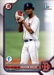 2022 Bowman 1st Edition Base Set Brayan Bello #BPPF-107 card