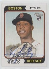 2023 Topps Heritage Real One Autographs Brayan Bello #ROA-BBO card