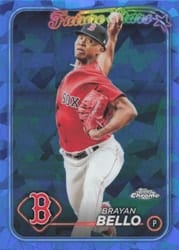 2024 Topps Chrome Sapphire Edition Base Set Brayan Bello #606 card