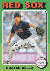 2024 Topps Heritage Mini Base Set Brayan Bello #342 card