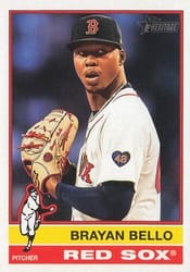 2025 Topps Heritage Base Set Brayan Bello #384 card