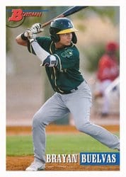 2021 Bowman Heritage Base Set Brayan Buelvas #103 card