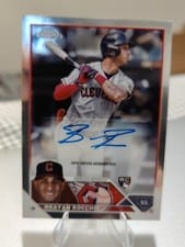 2023 Topps Chrome Update Autograph Brayan Rocchio #AC-BR card